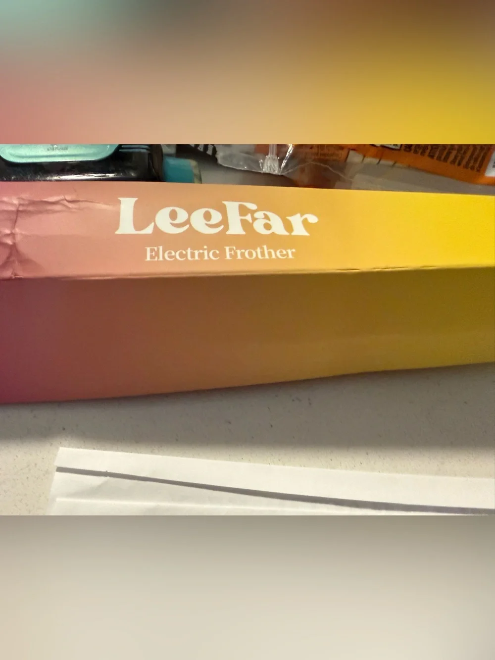 Electric Frother in Gradient Yellow-Orange